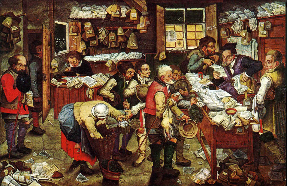 Målning av skatteindrivning, Pieter Brueghel den yngre
